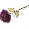 Purple Gold Leaf Gifts without Premium Display Case - Infinity Rose USA